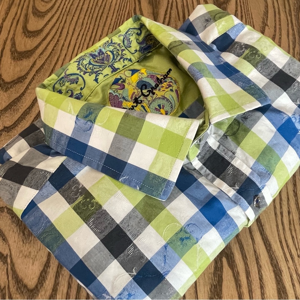 Robert Graham Contemporary Fit Button Up Short Long Sleeve Paisley Flip Cuff